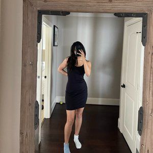Black Athleisure dress, small